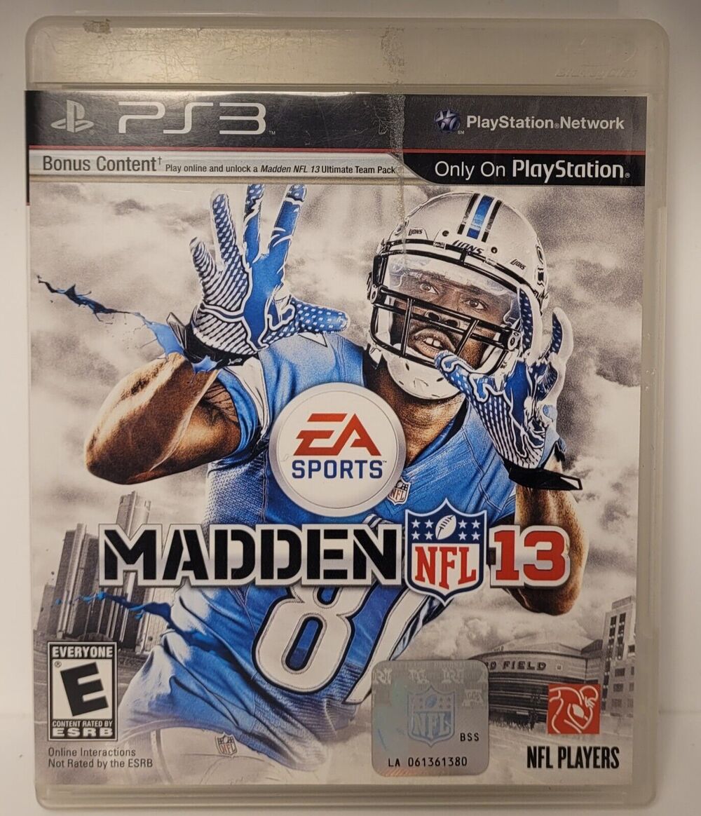 Madden NFL 13 (SONY PlayStation 3 PS3 Game) 2013 Complete With Manual